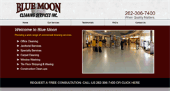 Desktop Screenshot of bluemoonclean.com